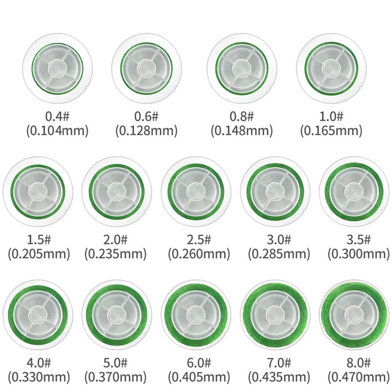 500 m najlonska struna za pecanje, super jaka 2 LB - 40 LB, 5 boja Japanska monofilamentna glavna struna Dodatna oprema za strunu za pecanje