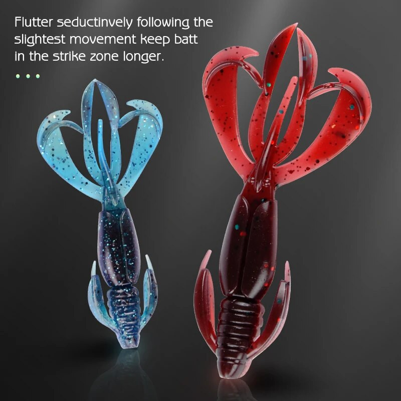 MEREDITH Crazy Flapper mamci za pecanje 70mm 90mm mekani mamac za pecanje Mekani silikonski mamci Shrimp Bass Peche Gear Ribolovni pribor