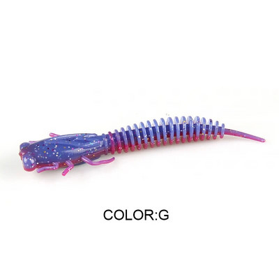 BEARKING Larva Soft Lures 50mm 75mm 100mm mākslīgie mānekļi Makšķerēšanas tārps Silikona Bass Pike Minnow Swimbait Jigging Plastmasas ēsmas