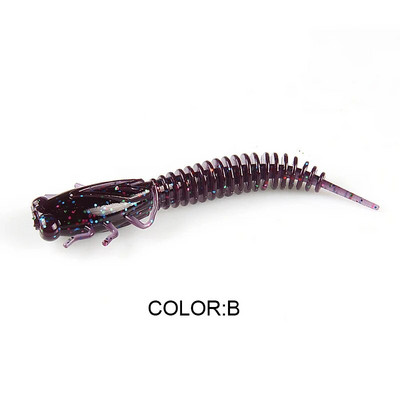 BEARKING Larva Soft Lures 50mm 75mm 100mm mākslīgie mānekļi Makšķerēšanas tārps Silikona Bass Pike Minnow Swimbait Jigging Plastmasas ēsmas