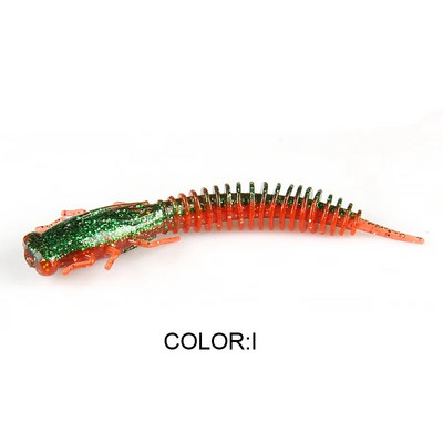 BEARKING Larva Soft Lures 50mm 75mm 100mm mākslīgie mānekļi Makšķerēšanas tārps Silikona Bass Pike Minnow Swimbait Jigging Plastmasas ēsmas