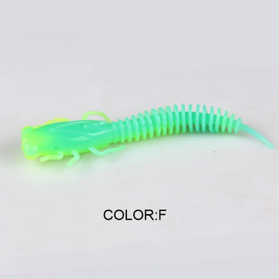 BEARKING Larva Soft Lures 50mm 75mm 100mm mākslīgie mānekļi Makšķerēšanas tārps Silikona Bass Pike Minnow Swimbait Jigging Plastmasas ēsmas