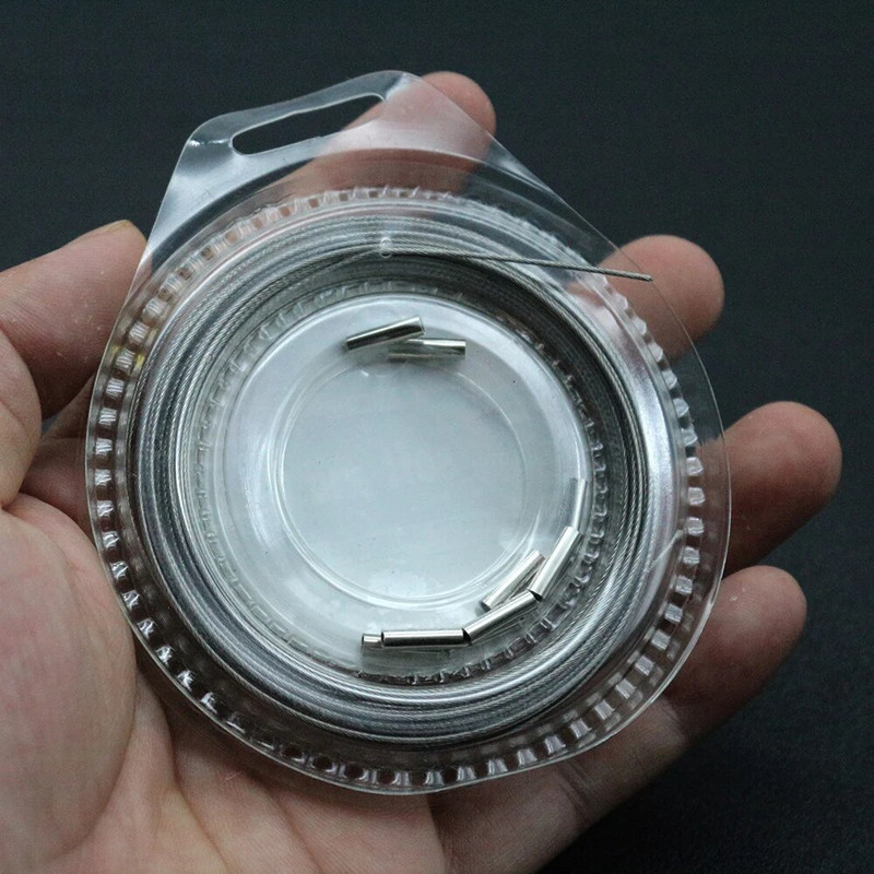 10M 7 kiudu 5LB-200LB Nailonkattega jälitraadiga punutud terastraadi juhtkate Jigging kalaõnge merepüügi platvormide tarvikud