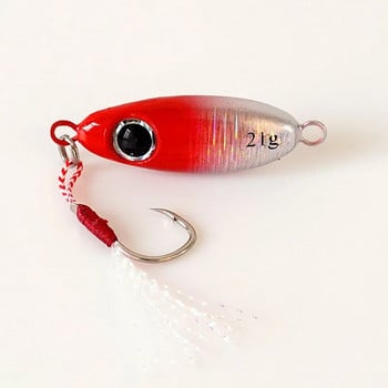 1 ΤΕΜ Micro Metal Jig Fishing Lures 5,5g/7,5g/10g/14g/17g/21g Shore Casting Jigging Spoon Τεχνητό δόλωμα αλμυρού νερού