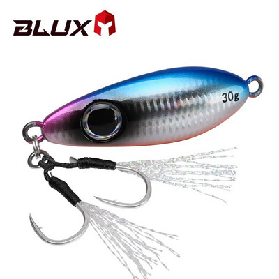 BLUX Flyspoon Metal Jig Spoon Nalucă de pescuit 30G Momeală artificială Shore Hard Slow Jigging Longcast Sea Bass Ton Saltwater Tackle