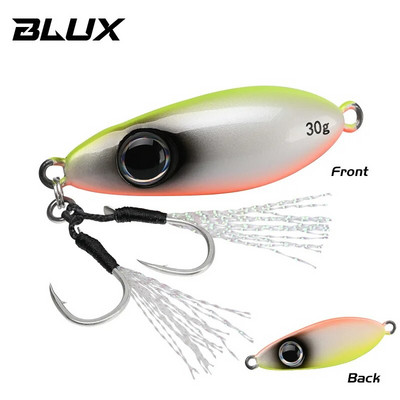 BLUX Flyspoon Metal Jig Spoon Риболовна примамка 30G Изкуствена стръв Shore Hard Slow Jigging Longcast Sea Bass Tuna Saltwater Tackle