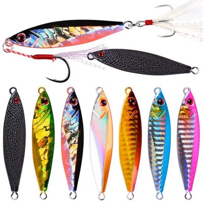 1 buc. Naluci de pescuit VIB Jig Metal 14G 21G 30gG Naluci de scufundare Jigs de mare Lingura Pescuit de iarna Bun pentru pescuit Jigging Momeală de gheață tare