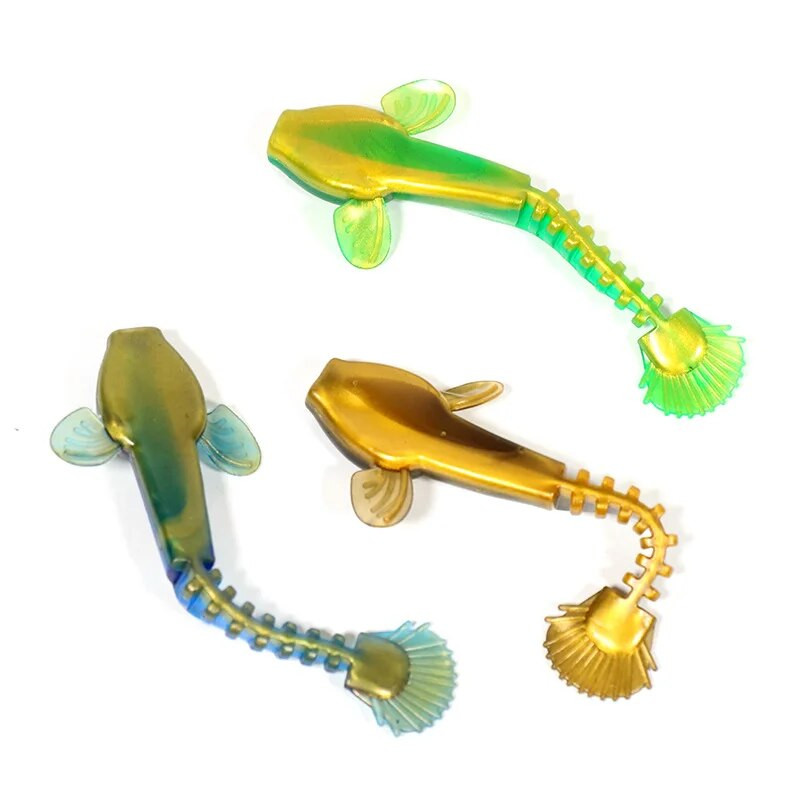 5 kom/komplet bionički mamac, mekani mamac, mekani crv s ravnim repom, 6,5 cm/9 cm, simulacija riblje meke ribe, lažni mamac golemog daždevnjaka