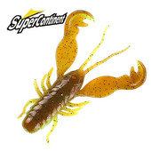 Supercontinent Filet Craw 40mm/15gb 70mm/6gb Soft Lure Makšķerēšanas mānekļi garneļu omāri Mīkstas plastmasas mānekļi zvejas mānekļiem