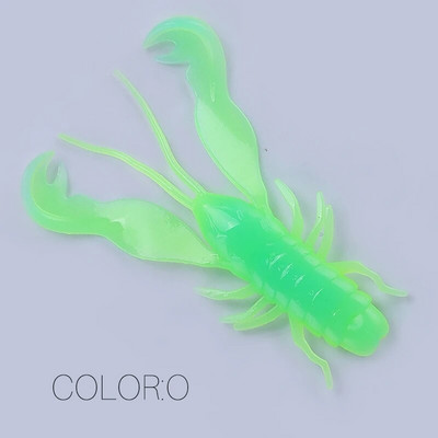 Supercontinent Filet Craw 40mm/15gb 70mm/6gb Soft Lure Makšķerēšanas mānekļi garneļu omāri Mīkstas plastmasas mānekļi zvejas mānekļiem