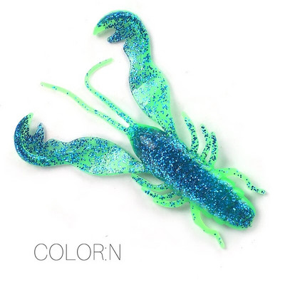 Supercontinent Filet Craw 40mm/15gb 70mm/6gb Soft Lure Makšķerēšanas mānekļi garneļu omāri Mīkstas plastmasas mānekļi zvejas mānekļiem