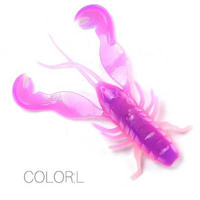 Supercontinent Filet Craw 40mm/15gb 70mm/6gb Soft Lure Makšķerēšanas mānekļi garneļu omāri Mīkstas plastmasas mānekļi zvejas mānekļiem