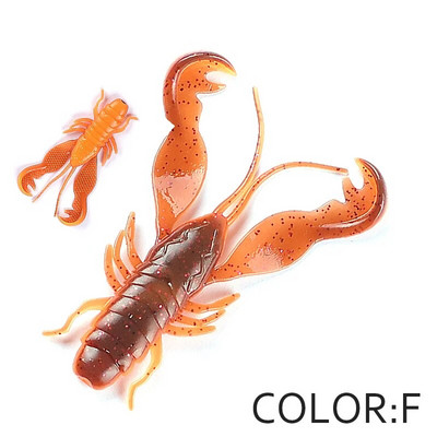 Supercontinent Filet Craw 40mm/15gb 70mm/6gb Soft Lure Makšķerēšanas mānekļi garneļu omāri Mīkstas plastmasas mānekļi zvejas mānekļiem