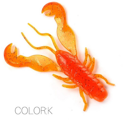 Supercontinent Filet Craw 40mm/15gb 70mm/6gb Soft Lure Makšķerēšanas mānekļi garneļu omāri Mīkstas plastmasas mānekļi zvejas mānekļiem