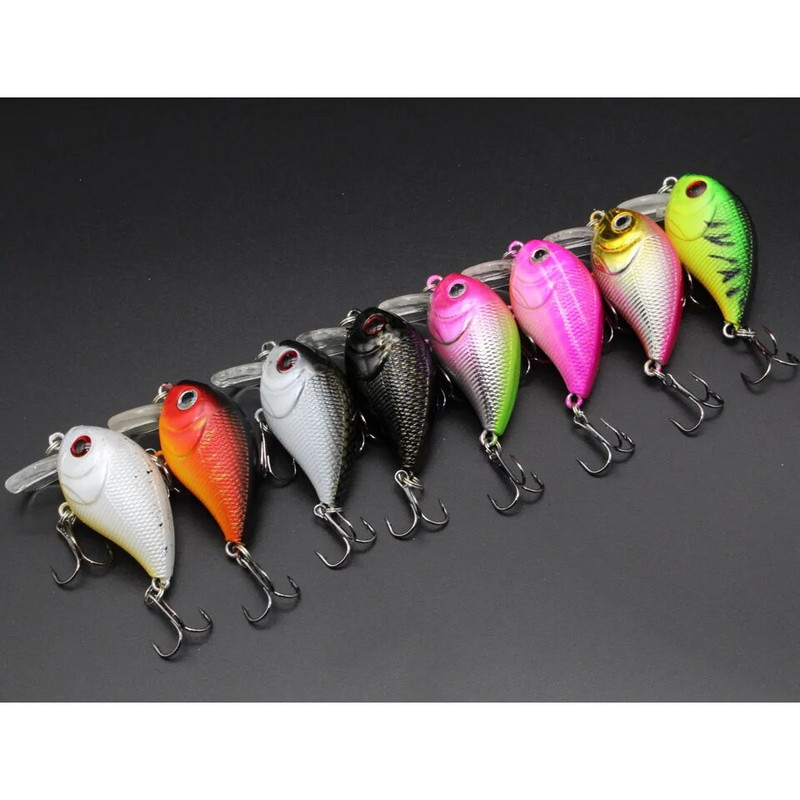 Brändi elutruu VIB ujuv püügilant 4cm 8G Pesca konksud Fish Wobbler Tackle Crankbait kunstlik Jaapani kõva sööt