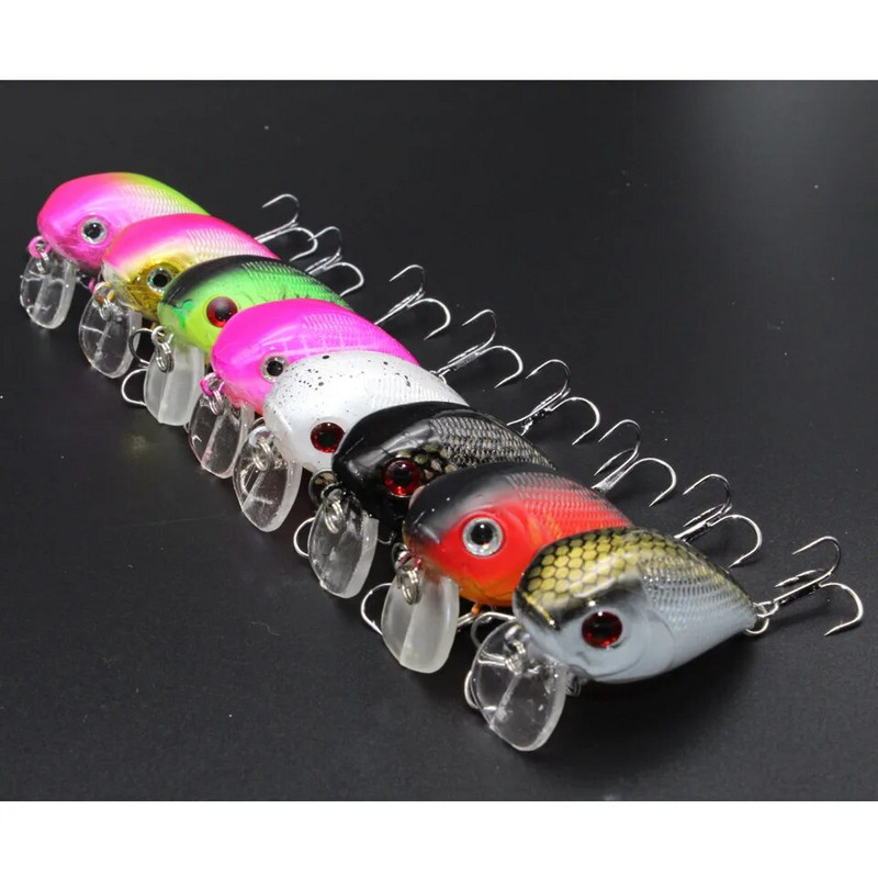 Brändi elutruu VIB ujuv püügilant 4cm 8G Pesca konksud Fish Wobbler Tackle Crankbait kunstlik Jaapani kõva sööt