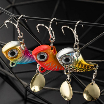 Wobble Rotating Metal VIB Vibration Bait Spinner Spoon Jig Fishing Lures 10g 20g 30g Artificial Hard Baits Sequins Pesca Lure