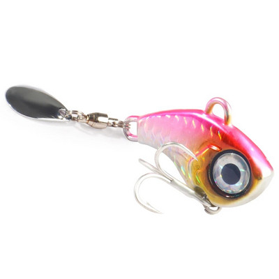 Wobble Rotating Metal VIB Vibration Bait Spinner Spoon Jig Fishing Lures 10g 20g 30g Artificial Hard Baits Sequins Pesca Lure