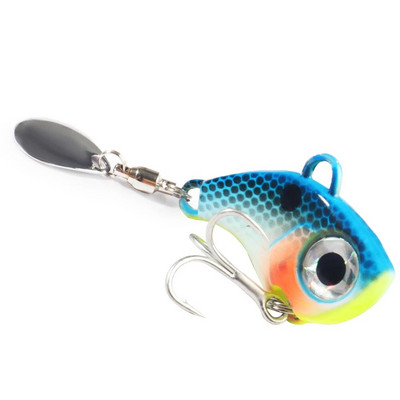 Wobble Rotating Metal VIB Vibration Bait Spinner Spoon Jig Fishing Lures 10g 20g 30g Artificial Hard Baits Sequins Pesca Lure