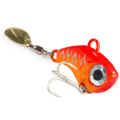 Wobble Rotating Metal VIB Vibration Bait Spinner Spoon Jig Fishing Lures 10g 20g 30g Artificial Hard Baits Sequins Pesca Lure