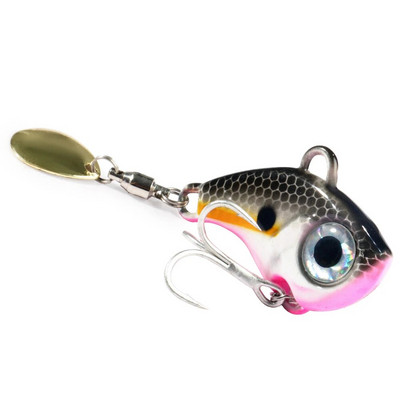 Wobble Rotating Metal VIB Vibration Bait Spinner Spoon Jig Fishing Lures 10g 20g 30g Artificial Hard Baits Sequins Pesca Lure