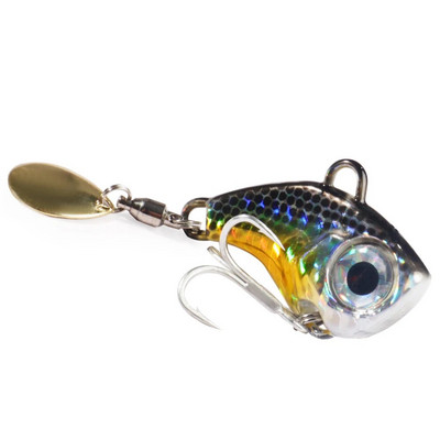 Wobble Rotating Metal VIB Vibration Bait Spinner Spoon Jig Fishing Lures 10g 20g 30g Artificial Hard Baits Sequins Pesca Lure