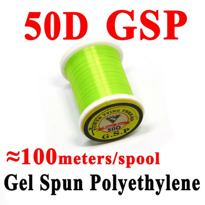 100 metri/spole 30D/50D GSP mušu saistīšanas PE vītne spēcīgākais mušu makšķerēšanas vītne Midge Nymph Dry&Wet Flies Foreļu makšķerēšanai
