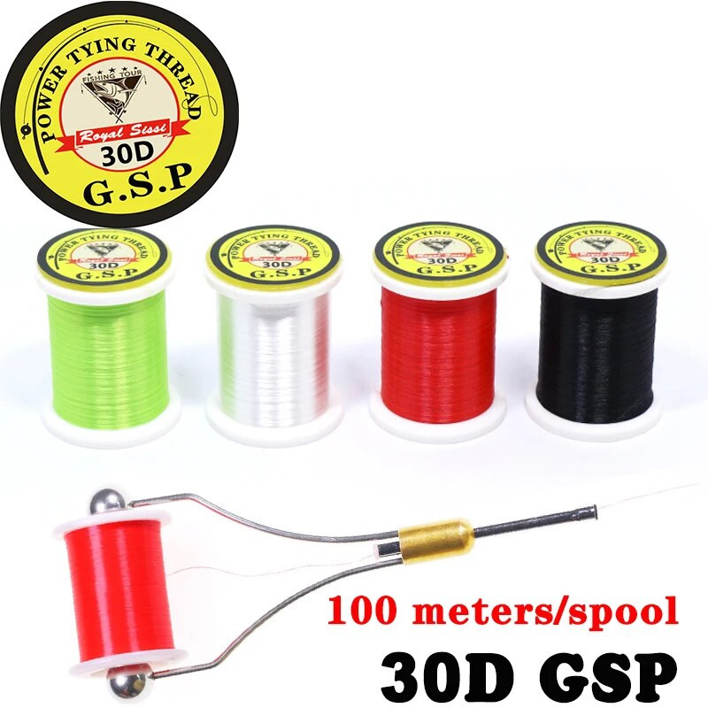100 metri/spole 30D/50D GSP mušu saistīšanas PE vītne spēcīgākais mušu makšķerēšanas vītne Midge Nymph Dry&Wet Flies Foreļu makšķerēšanai