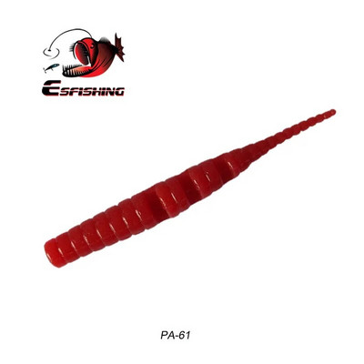 KESFISHING Jig Worm Lures Polaris 42mm Pesca Bass Forele Ziemas zemledus makšķerēšanas injekcijas sāļi un smaržas Bezmaksas piegāde Mīkstās ēsmas