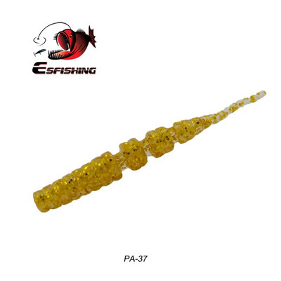 KESFISHING Jig Worm Lures Polaris 42mm Pesca Bass Forele Ziemas zemledus makšķerēšanas injekcijas sāļi un smaržas Bezmaksas piegāde Mīkstās ēsmas