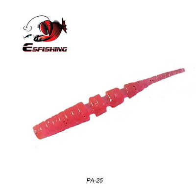 KESFISHING Jig Worm Lures Polaris 42mm Pesca Bass Forele Ziemas zemledus makšķerēšanas injekcijas sāļi un smaržas Bezmaksas piegāde Mīkstās ēsmas