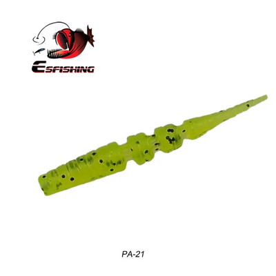 KESFISHING Jig Worm Lures Polaris 42mm Pesca Bass Forele Ziemas zemledus makšķerēšanas injekcijas sāļi un smaržas Bezmaksas piegāde Mīkstās ēsmas