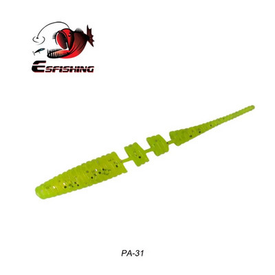 KESFISHING Jig Worm Lures Polaris 42mm Pesca Bass Forele Ziemas zemledus makšķerēšanas injekcijas sāļi un smaržas Bezmaksas piegāde Mīkstās ēsmas