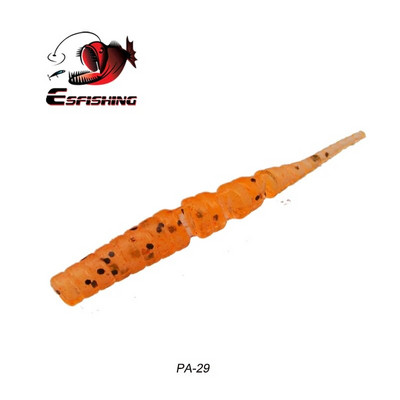 KESFISHING Jig Worm Lures Polaris 42mm Pesca Bass Forele Ziemas zemledus makšķerēšanas injekcijas sāļi un smaržas Bezmaksas piegāde Mīkstās ēsmas