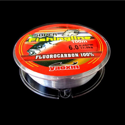 Σύρμα ψαρέματος 100M Nylon Fishing Line Super Strong Fish Fish Επικαλυμμένο με φθοράνθρακα Invisible FishLine Carp Fishing Monofilament