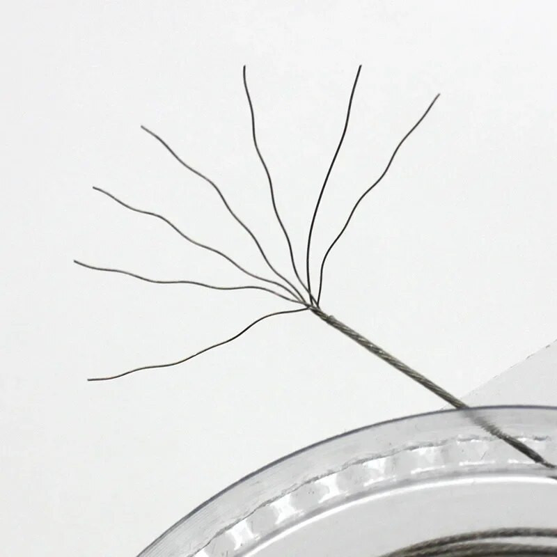 Σύρμα ψαρέματος 10M Ατσάλινο σύρμα Anti Bite Line Bite Resistant Wear Tenile Force 7 Strands Steel Wire Front Lead Fishing-Wire