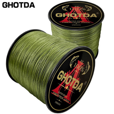 GHOTDA 100M 4 Strands 10-80LB Braided Fishing Line PE Multilament Braid Lines σύρμα Smoother Floating Line
