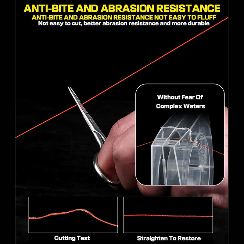GHOTDA 100M 4 šķiedru 10–80 lB pīts makšķerēšanas aukla PE daudzslāņu pītas auklas stieple gludāka peldošā aukla
