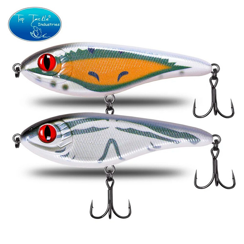 CF Lure 90mm/120mm/150mm (Χρώμα 1~24) Slow Sinking jerkbait musky pike slider Bass fishing lure Tackle