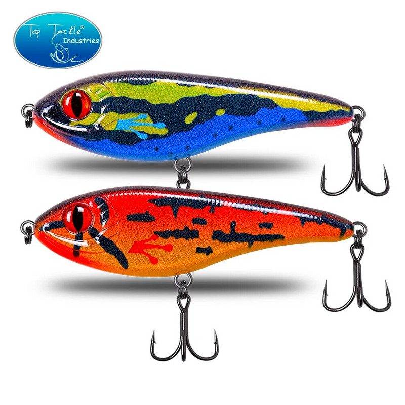 CF Lure 90mm/120mm/150mm (Χρώμα 1~24) Slow Sinking jerkbait musky pike slider Bass fishing lure Tackle