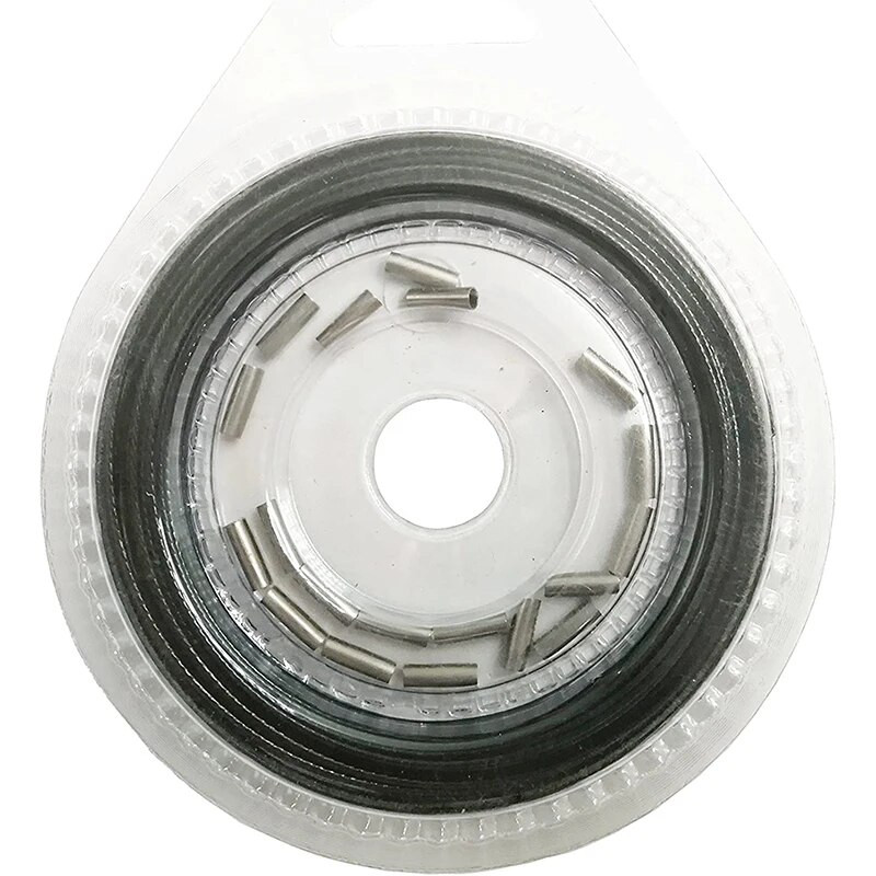 FTK 10M 7 šķipsnas 10LB-200LB makšķerēšanas auklas stieples vads ar vinila pārklājumu nerūsējošā tērauda trase neilona augstas stiprības mānekļu vadošā stieple