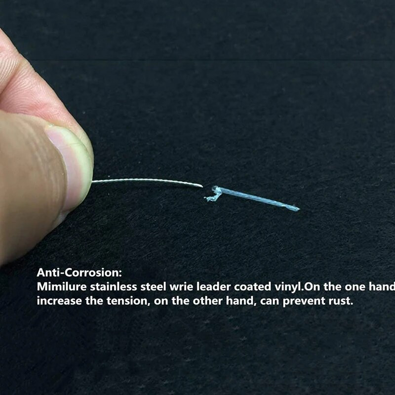 FTK 10M 7 šķipsnas 10LB-200LB makšķerēšanas auklas stieples vads ar vinila pārklājumu nerūsējošā tērauda trase neilona augstas stiprības mānekļu vadošā stieple