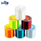 500 M makšķerēšanas virve/makšķeraukla neilona materiāls Īpaši spēcīgs makšķerēšanas auklas monopavediena makšķerēšanas auklas izturība un nodilumizturība