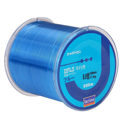 500 M makšķerēšanas virve/makšķeraukla neilona materiāls Īpaši spēcīgs makšķerēšanas auklas monopavediena makšķerēšanas auklas izturība un nodilumizturība