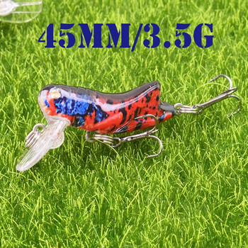 1 τεμ. Insect Bionic Fishing Lure 45mm 3,5g Grasshopper Minnow Hard Baits Squid Artificial Swimbaits Bass Carp Pike Είδη ψαρέματος