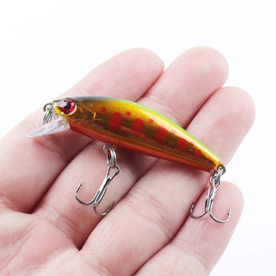 1Gb Minnow zvejas māneklis 5,5 cm 6g vobleris grimstošs plastmasas cietais ēsmas Crankbaits Isca mākslīgais māneklis bass līdakas makšķerēšanas piederumiem
