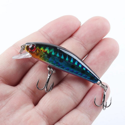 1Gb Minnow zvejas māneklis 5,5 cm 6g vobleris grimstošs plastmasas cietais ēsmas Crankbaits Isca mākslīgais māneklis bass līdakas makšķerēšanas piederumiem