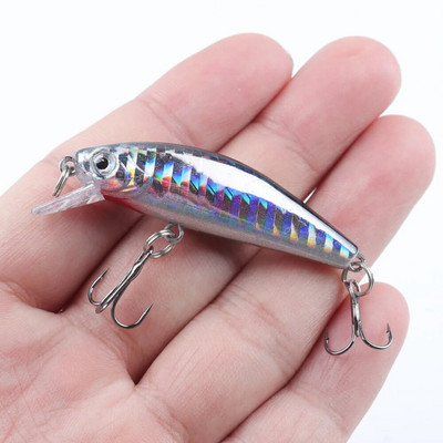 1Gb Minnow zvejas māneklis 5,5 cm 6g vobleris grimstošs plastmasas cietais ēsmas Crankbaits Isca mākslīgais māneklis bass līdakas makšķerēšanas piederumiem