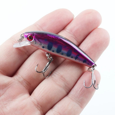 1Gb Minnow zvejas māneklis 5,5 cm 6g vobleris grimstošs plastmasas cietais ēsmas Crankbaits Isca mākslīgais māneklis bass līdakas makšķerēšanas piederumiem