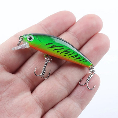 1Gb Minnow zvejas māneklis 5,5 cm 6g vobleris grimstošs plastmasas cietais ēsmas Crankbaits Isca mākslīgais māneklis bass līdakas makšķerēšanas piederumiem